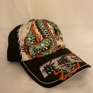 Four41 Dragon Embroidery Hat With Rhinestones